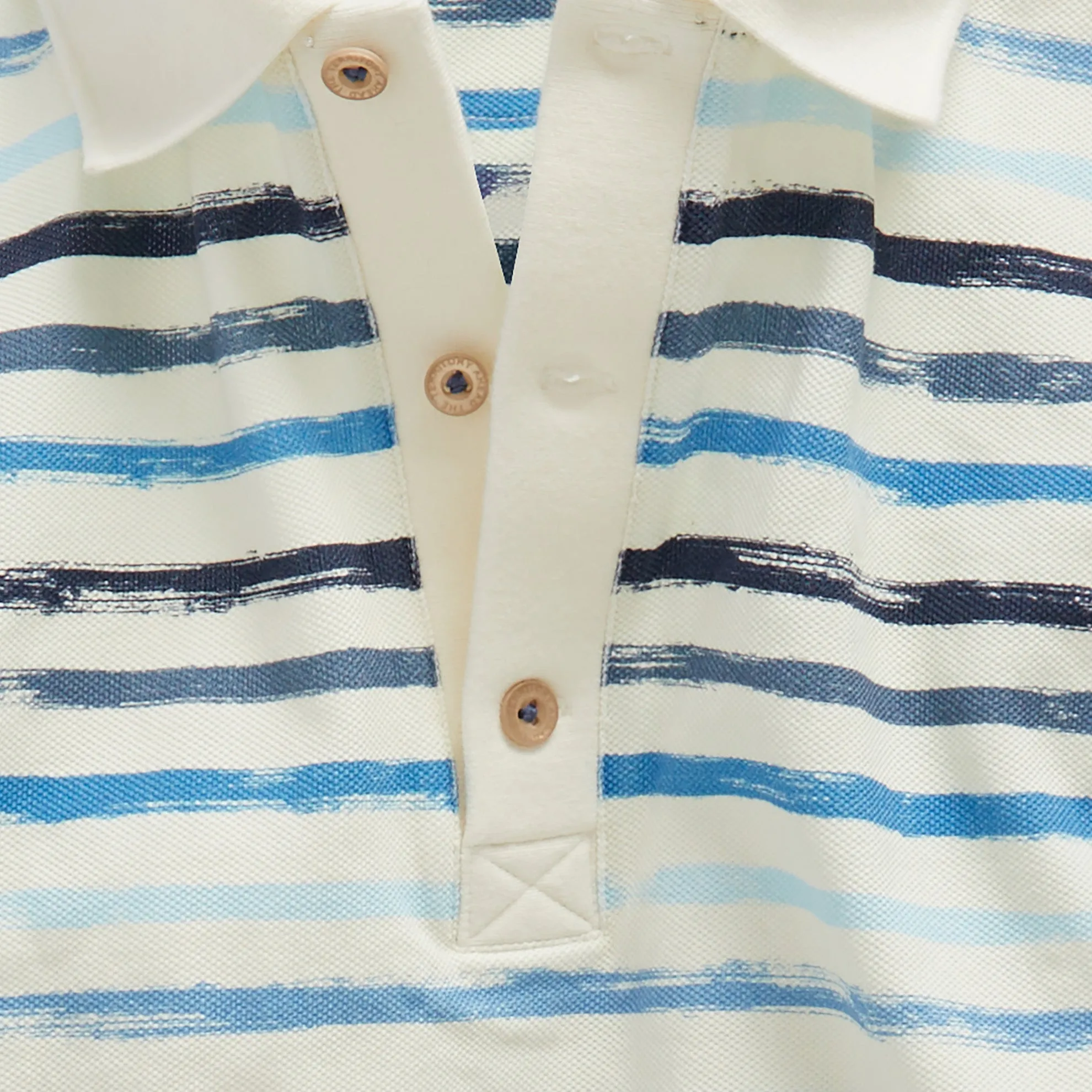 Taormina Striped Pique Polo - Tall