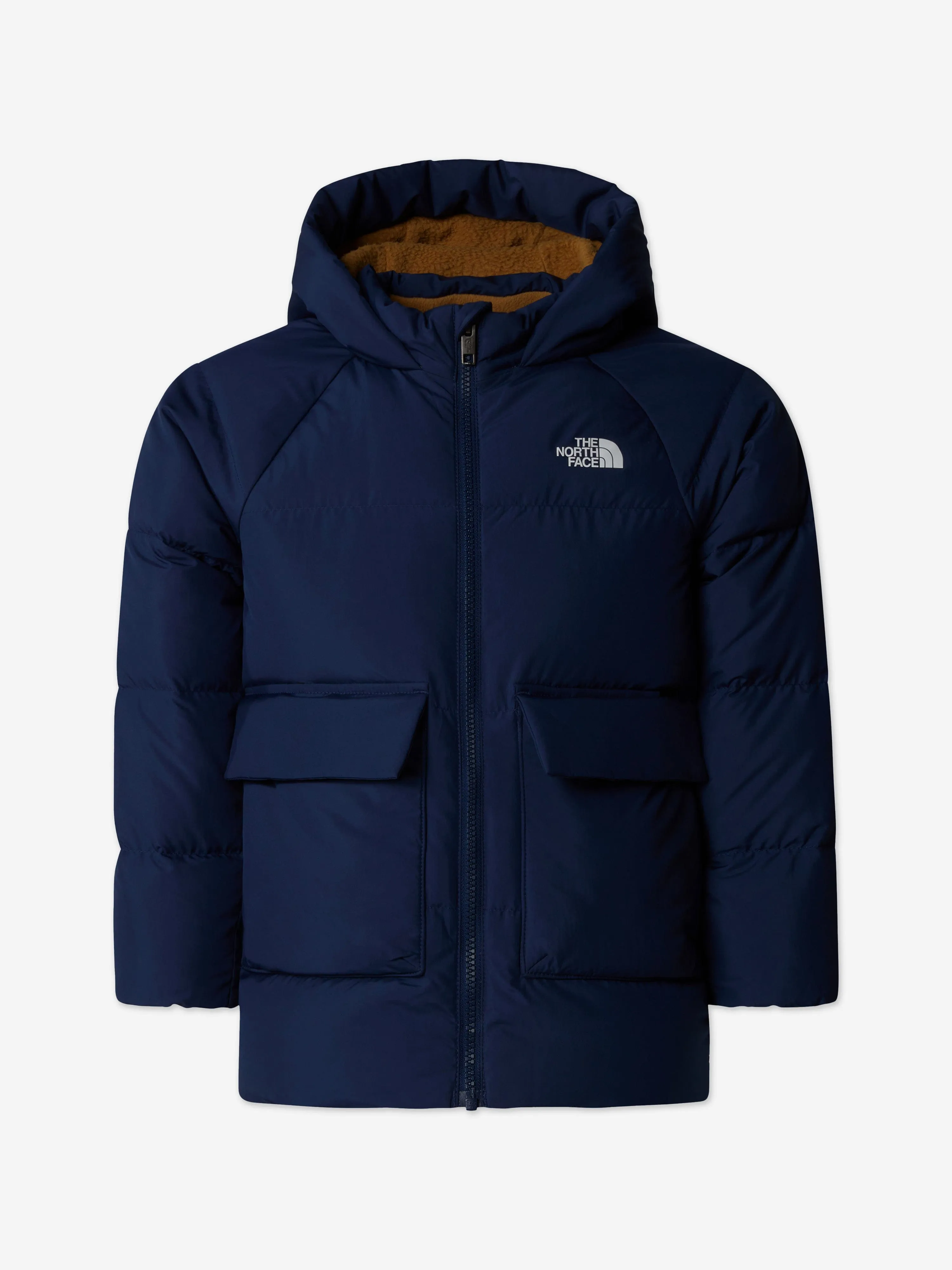 The North Face Boys Down Fleece Lined Parka in Navy