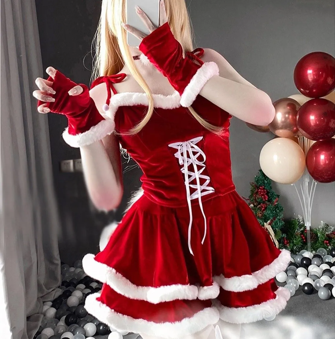 Winter Baby Doll Dress & Costume Set