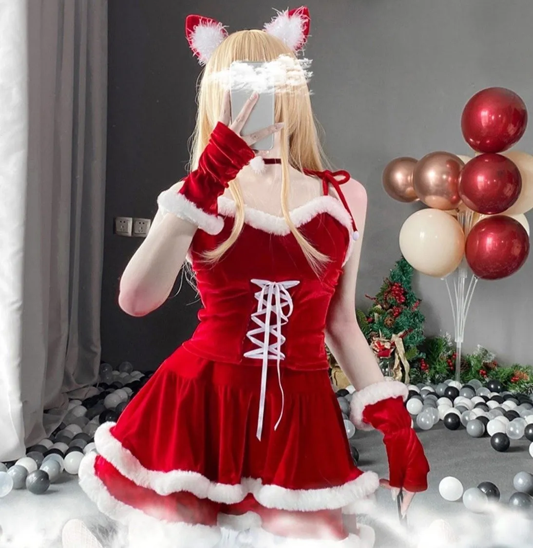 Winter Baby Doll Dress & Costume Set