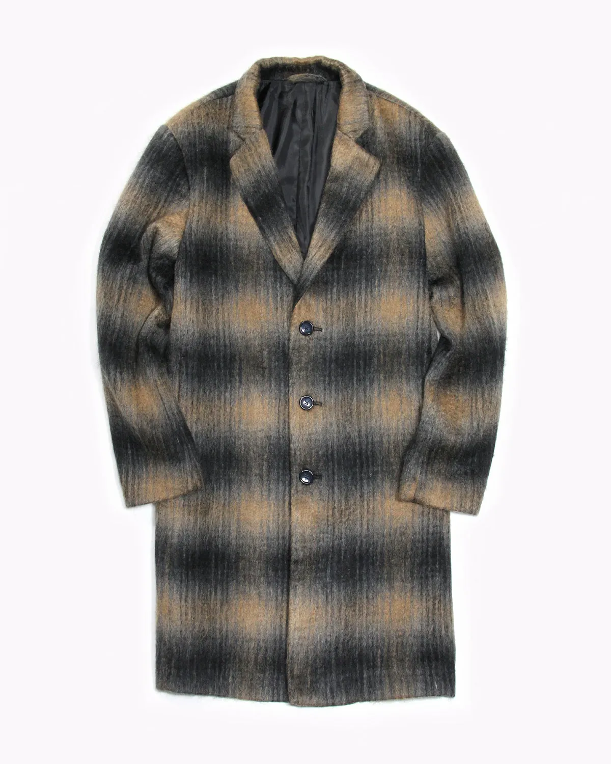 Wool Overcoat - Plaid