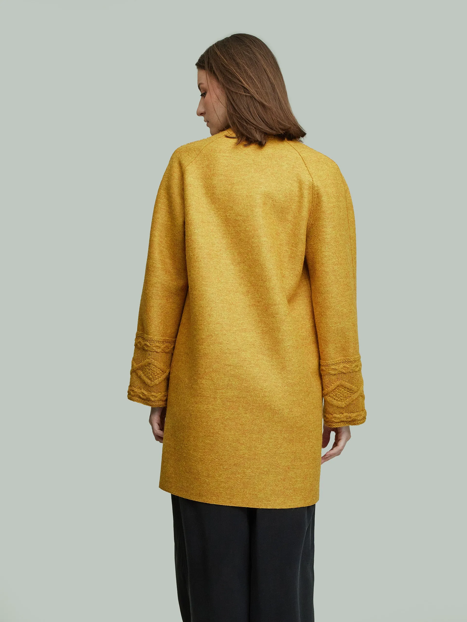 Yoshiko Coat Alpaca Color Yellow